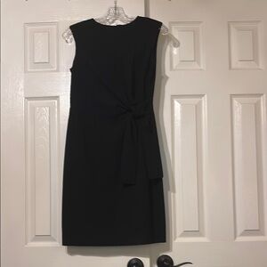Ann Taylor Black Sheath Midi Dress